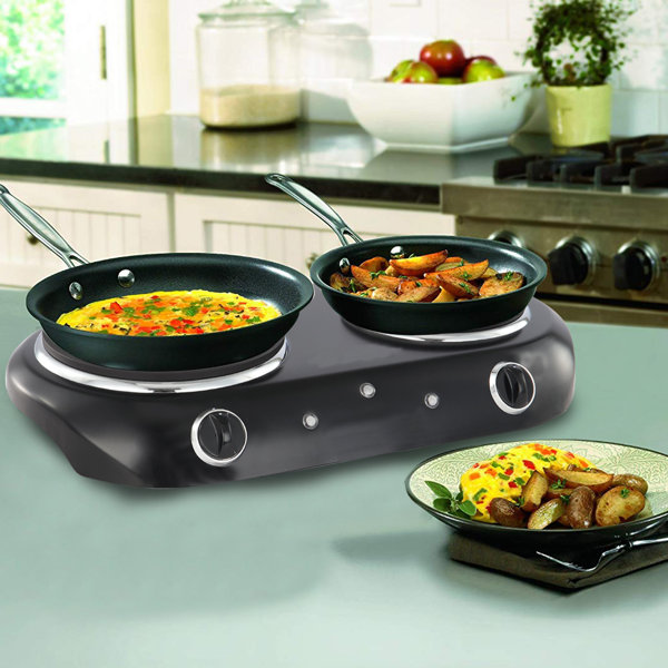 Bene Casa Electric Double Burner & Reviews Wayfair